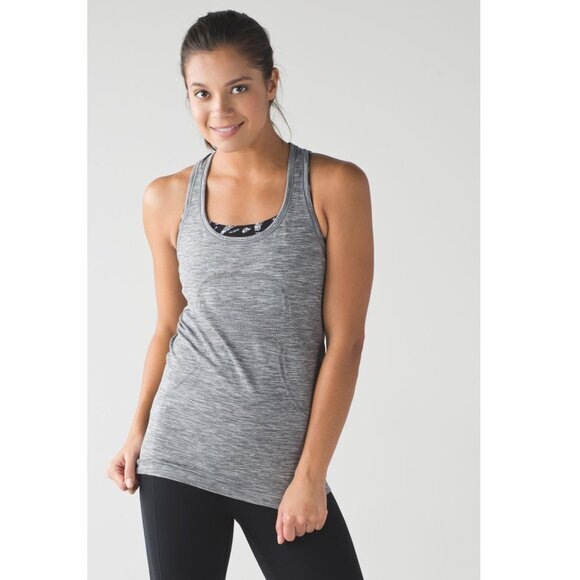 Lululemon Swiftly Tech Racerback Heathered Slate 6 - Picture 1 of 9